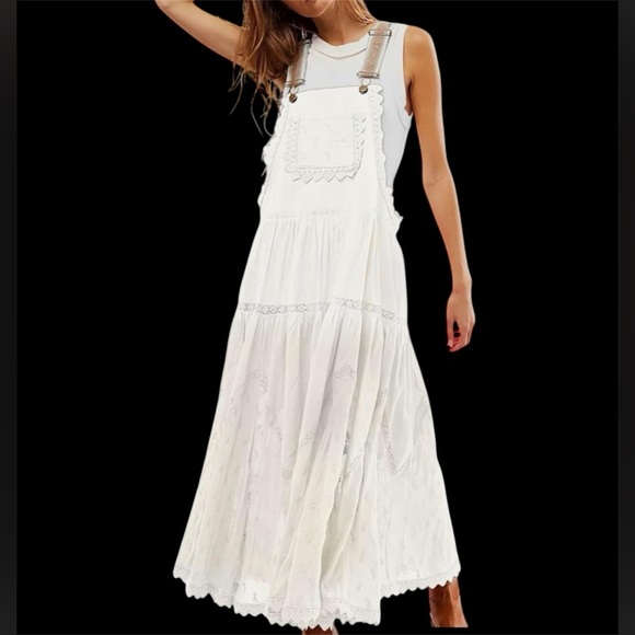 Amazon Dresses & Skirts - White Lace Overall Dress, Medium, New without tags
